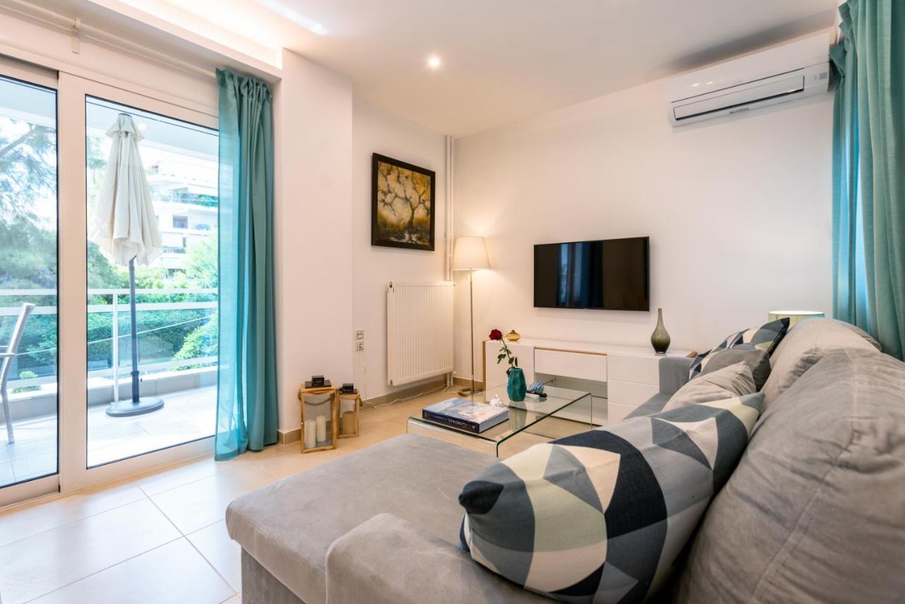 Lux 1-Bedroom Apartement Next To The Sea In Voula Atenas Exterior foto